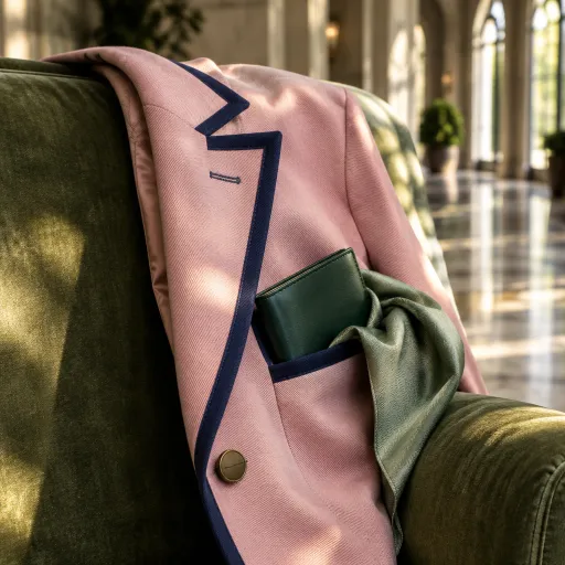 How a palace pink and navy jacket inspires signature travel style in luxury palaces